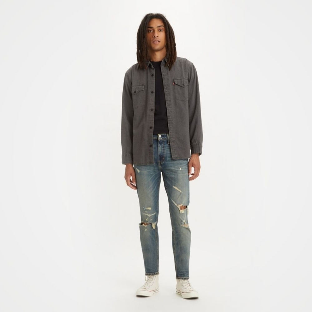 Levi's 510 Skinny Fit Men's Jeans Distressed Thrashed Grunge Rock Size 30x32